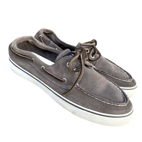 Sperry Topsider Bahama II Canvas Grey Sneakers Shoes Women’s size 9.5 - Picture 3 of 12